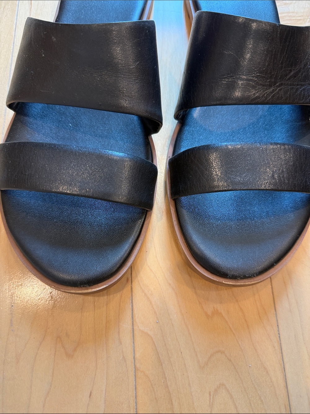 Cole Haan Black Findra Sandal Slides - Picture 5 of 7